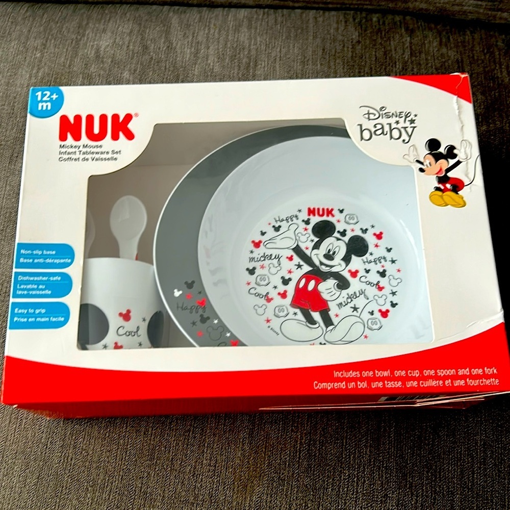 NUK® Disney Mickey Mouse Tableware Set in brand new condition